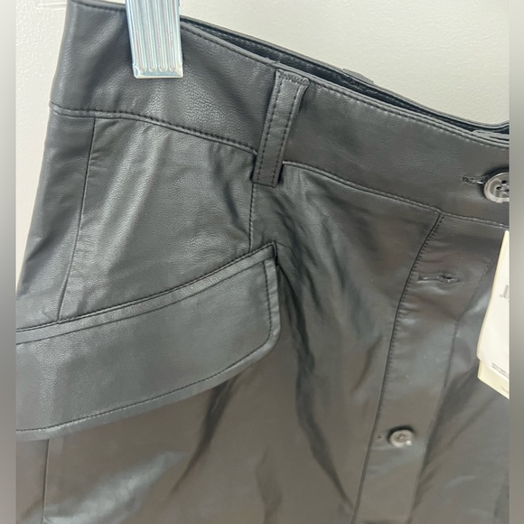 Banana Republic NWT Vegan Leather Midi Skirt (2) - Picture 8 of 12